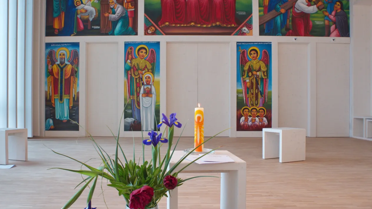 «Kirche» im Haus der Religionen in Bern (Foto: Christoph Knoch) «Kirche» im Haus der Religionen in Bern (Foto: Christoph Knoch)